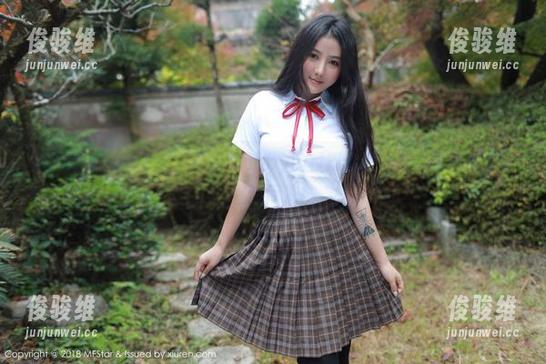 MFStar模范学院 - 白茹雪abby的校服套图精选，看青春如何在瞬间冻结